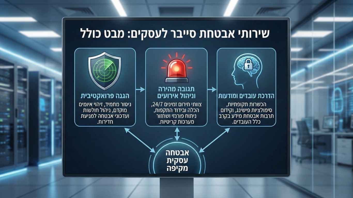 שירותי אבטחת סייבר לעסקים שירותי אבטחת סייבר לעסקים